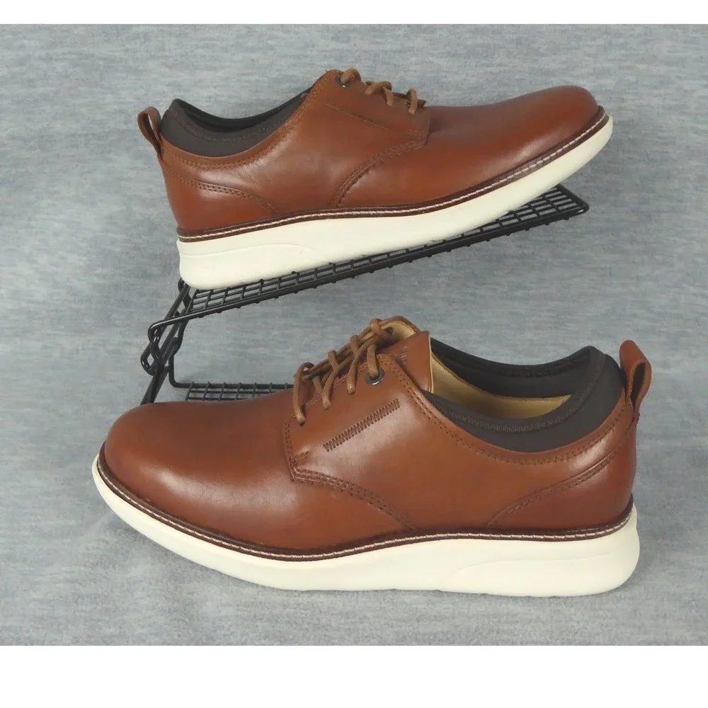 Samuel Hubbard Rafael Lace Up Tan Leather Mens Shoes M2165-083 8.5 Wide